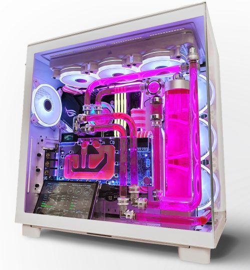 VIXIA PC VXD 80 NZXT white combined cooling system