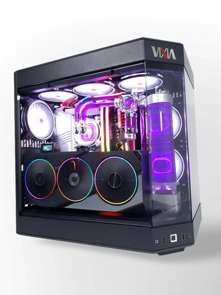 VIXIA VXS-70 black custom watercooled gaming PC in HYTE Y60 chassis