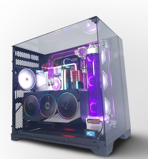 vixia custom watercooled pc lian li vision black aorus